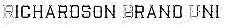 Richardson Brand Uni字体转换